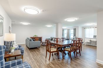 Living room with dining area 